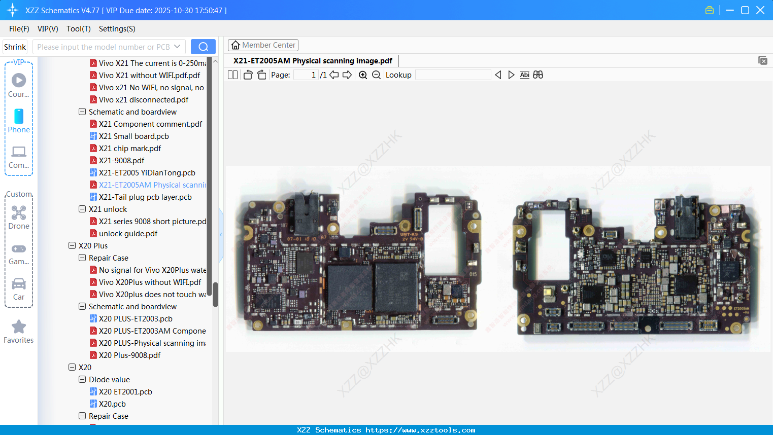VIVO X21-ET2005AM Physical Scanning Image